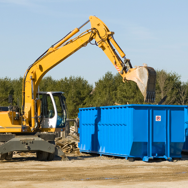 can i choose the location where the residential dumpster will be placed in Krum